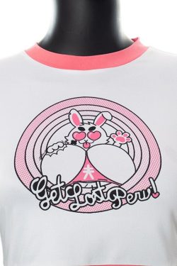 Y2K Rabbit Crop Top - Retro 90s Grunge, Summer Y2K Outfits, Pastel Goth, Y2K Party Fashion