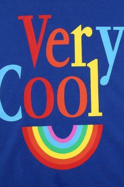 Y2K Rainbow Sweatshirt - Retro 90s Grunge, Summer Y2K Outfits, Pastel Goth, Y2K Club Fashion