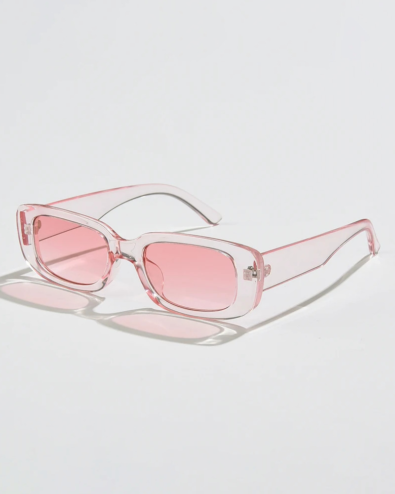 Y2K Rectangle Sunglasses - Retro 90s Grunge, Y2K Summer & Party Outfits, Hip Hop Fashion