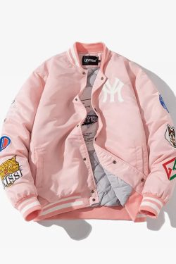 Y2K Retro Bomber Jacket - 90s Grunge, Summer Outfits, Y2K Party & Club Fashion