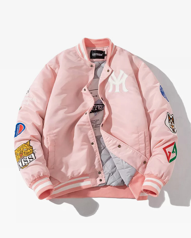 Y2K Retro Bomber Jacket - 90s Grunge, Summer Outfits, Y2K Party & Club Fashion