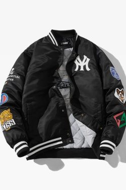 Y2K Retro Bomber Jacket - 90s Grunge, Summer Outfits, Y2K Party & Club Fashion