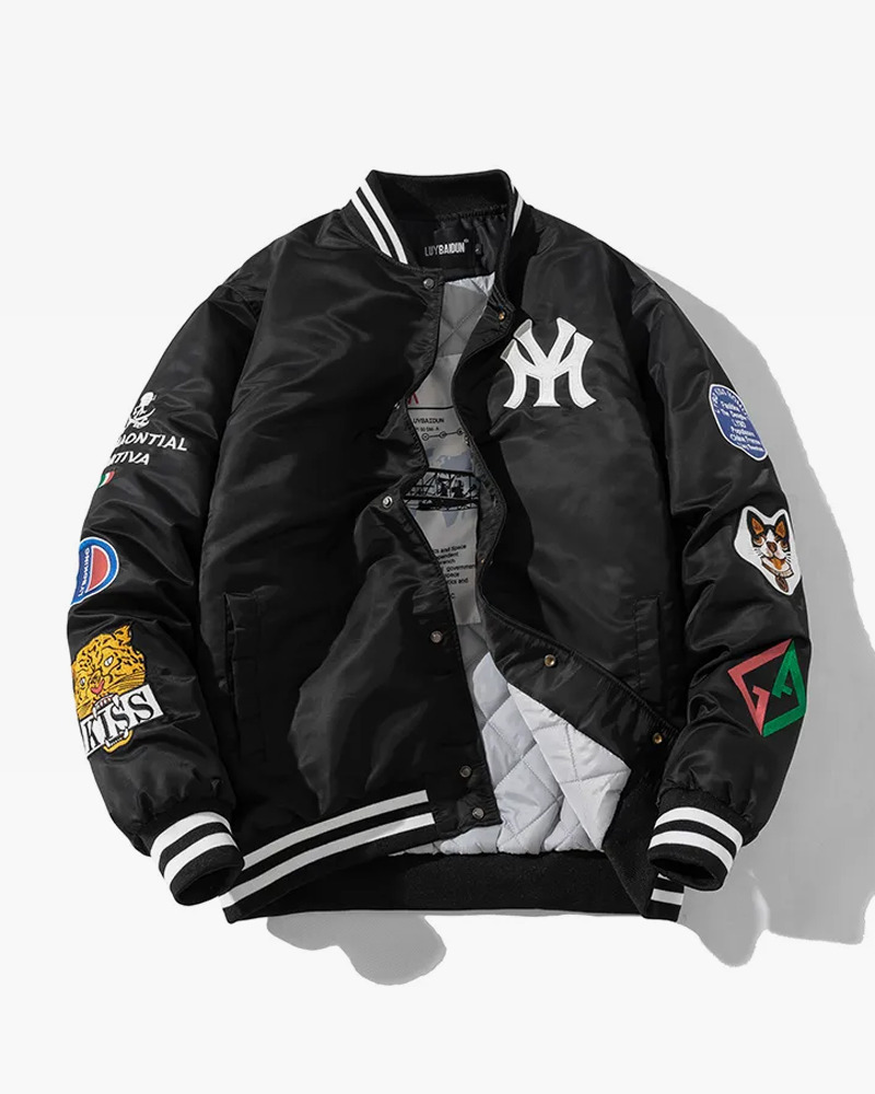 Y2K Retro Bomber Jacket - 90s Grunge, Summer Outfits, Y2K Party & Club Fashion