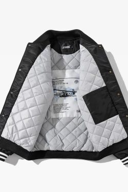 Y2K Retro Bomber Jacket - 90s Grunge, Summer Outfits, Y2K Party & Club Fashion