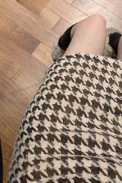 Y2K Retro Houndstooth Woolen Skirt - 90s Grunge, Y2K Summer, Pastel Goth, Y2