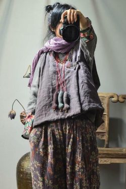 Y2K Retro Linen Patchwork Padded Vest Top - 90s Grunge, Summer Outfits, Y2K Fashion