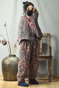Y2K Retro Linen Patchwork Padded Vest Top - 90s Grunge, Summer Outfits, Y2K Fashion