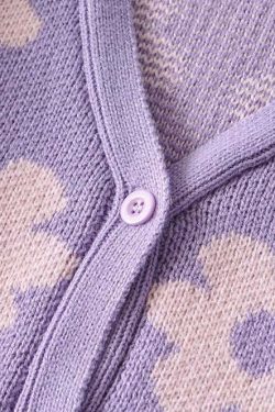 Y2K Retro Vintage Flower Cardigan - 90s Grunge, Summer Outfits, Pastel Goth, Y2K Fashion