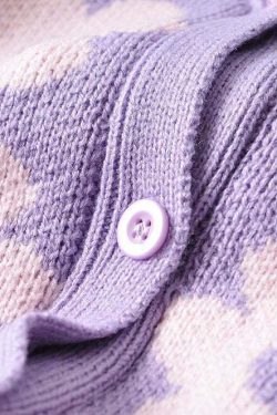 Y2K Retro Vintage Flower Cardigan - 90s Grunge, Summer Outfits, Pastel Goth, Y2K Fashion