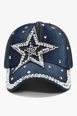 Y2K Rhinestone Baseball Cap - 90s Grunge, Retro Hip Hop, Pastel Goth, Summer Y2K Fashion