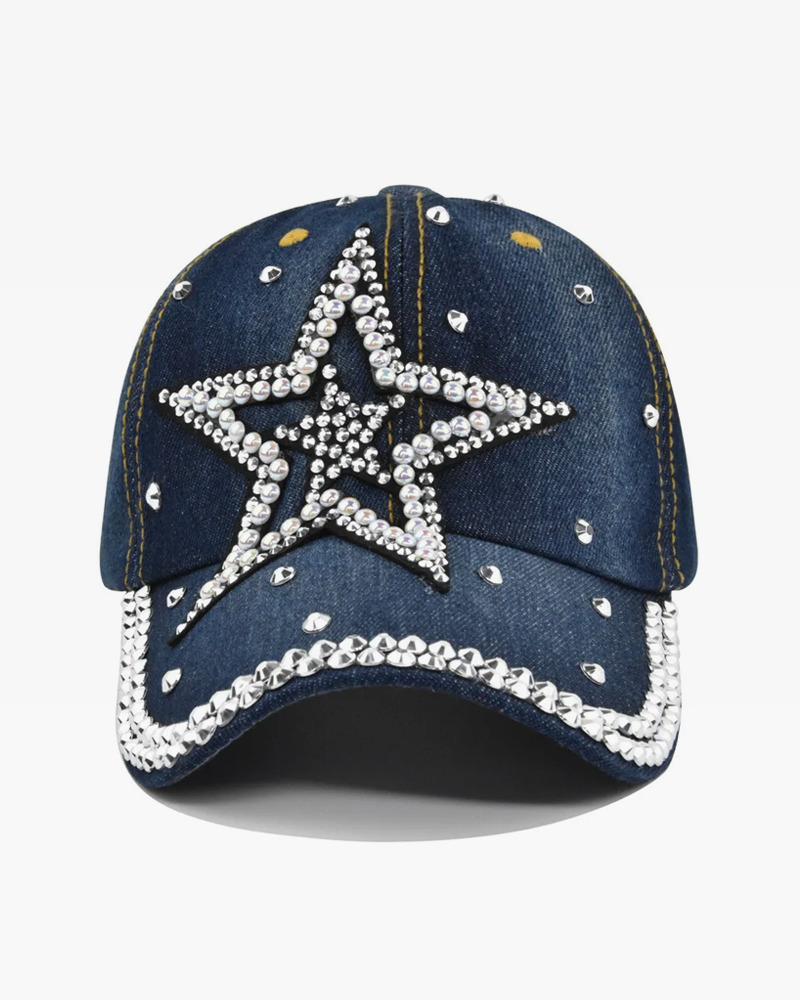 Y2K Rhinestone Baseball Cap - 90s Grunge, Retro Hip Hop, Pastel Goth, Summer Y2K Fashion