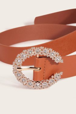 Y2K Rhinestone Buckle Belt - 90s Grunge, Retro, Pastel Goth, Y2K Club & Party Outfits