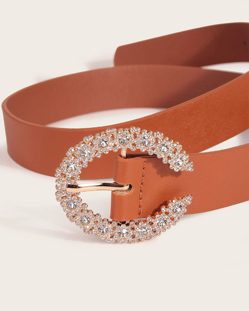 Y2K Rhinestone Buckle Belt - 90s Grunge, Retro, Pastel Goth, Y2K Club & Party Outfits