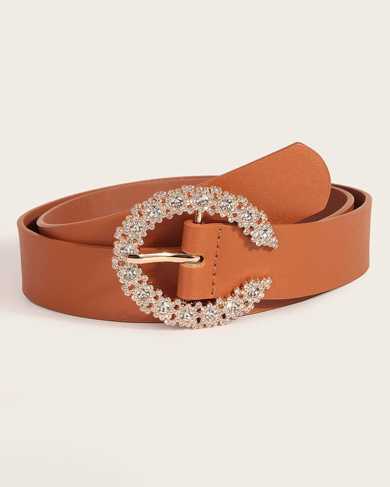 Y2K Rhinestone Buckle Belt - 90s Grunge, Retro, Pastel Goth, Y2K Club & Party Outfits