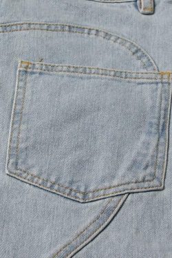 Y2K Rhinestone Cut Out Denim Jeans - 90s Grunge, Retro, Summer, Party, and Club Outfits