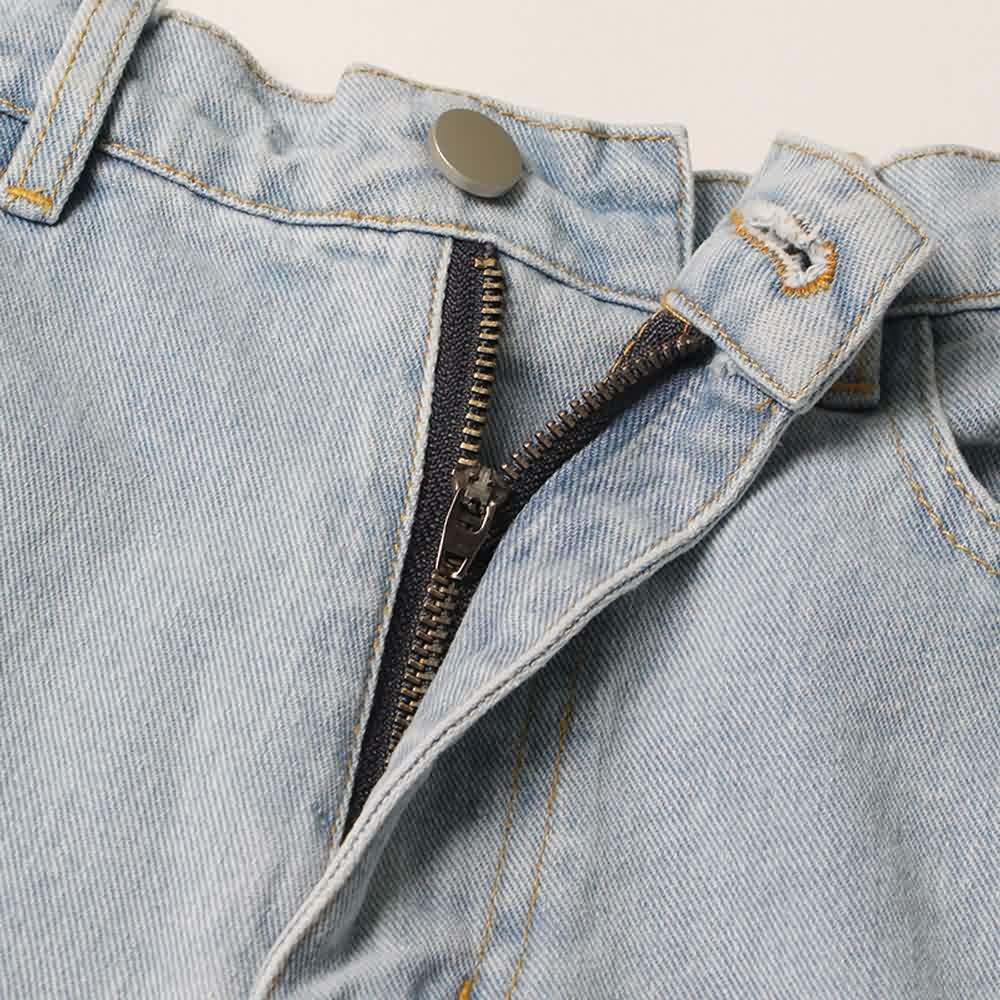 Y2K Rhinestone Cut Out Denim Jeans - 90s Grunge, Retro, Summer, Party, and Club Outfits