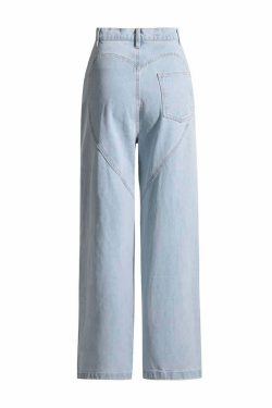 Y2K Rhinestone Cut Out Denim Jeans - 90s Grunge, Retro, Summer, Party, and Club Outfits