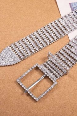 Y2K Rhinestone Diamond Belt ? | 90s Grunge, Retro, Pastel Goth, Y2K Party & Club Outfits