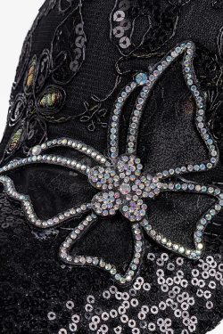 Y2K Rhinestone Hat - Retro 90s Grunge, Y2K Summer & Party Outfits, Popstar & Goth Styles