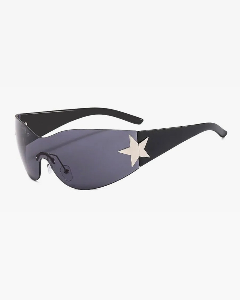 Y2K Rimless Sunglasses - Retro 90s Fashion, Grunge, Y2K Party, and Summer Outfits Accessory