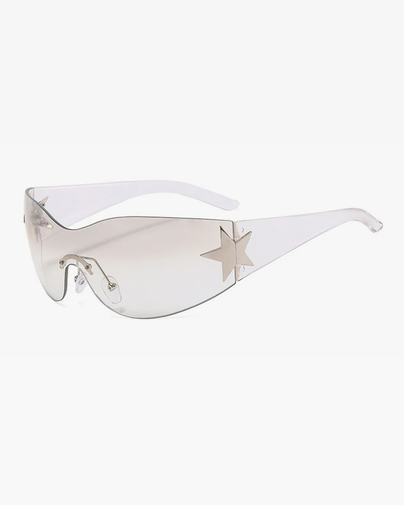 Y2K Rimless Sunglasses - Retro 90s Fashion, Grunge, Y2K Party, and Summer Outfits Accessory
