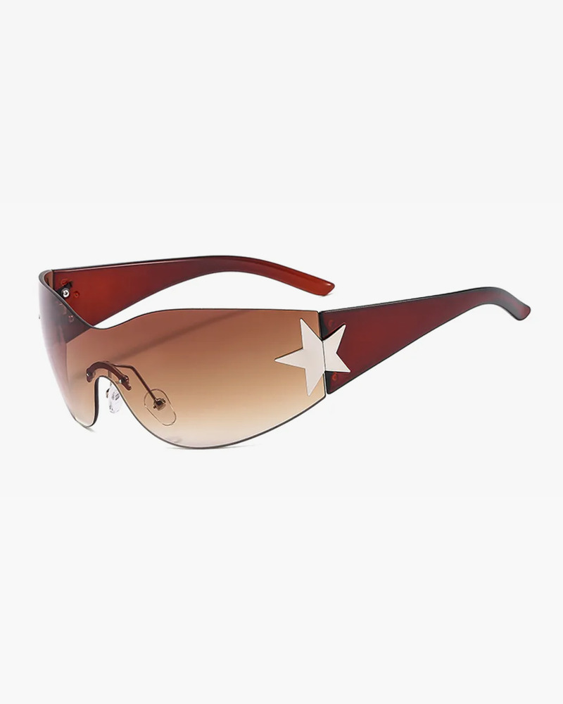 Y2K Rimless Sunglasses - Retro 90s Fashion, Grunge, Y2K Party, and Summer Outfits Accessory