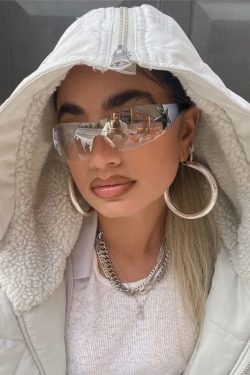 Y2K Rimless Sunglasses - Retro 90s Fashion, Grunge, Y2K Party, and Summer Outfits Accessory