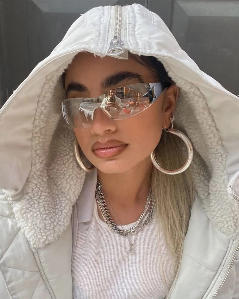 Y2K Rimless Sunglasses - Retro 90s Fashion, Grunge, Y2K Party, and Summer Outfits Accessory