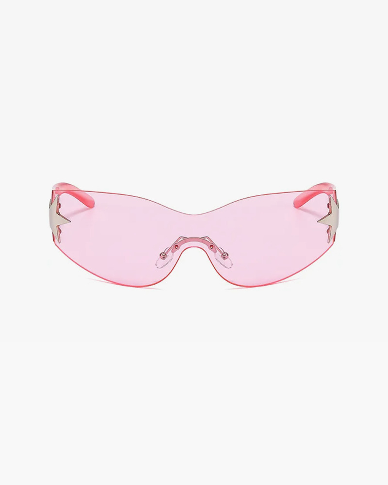 Y2K Rimless Sunglasses - Retro 90s Fashion, Grunge, Y2K Party, and Summer Outfits Accessory