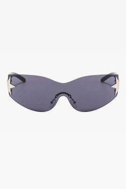 Y2K Rimless Sunglasses - Retro 90s Fashion, Grunge, Y2K Party, and Summer Outfits Accessory