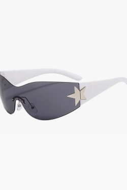 Y2K Rimless Sunglasses - Retro 90s Fashion, Grunge, Y2K Party, and Summer Outfits Accessory