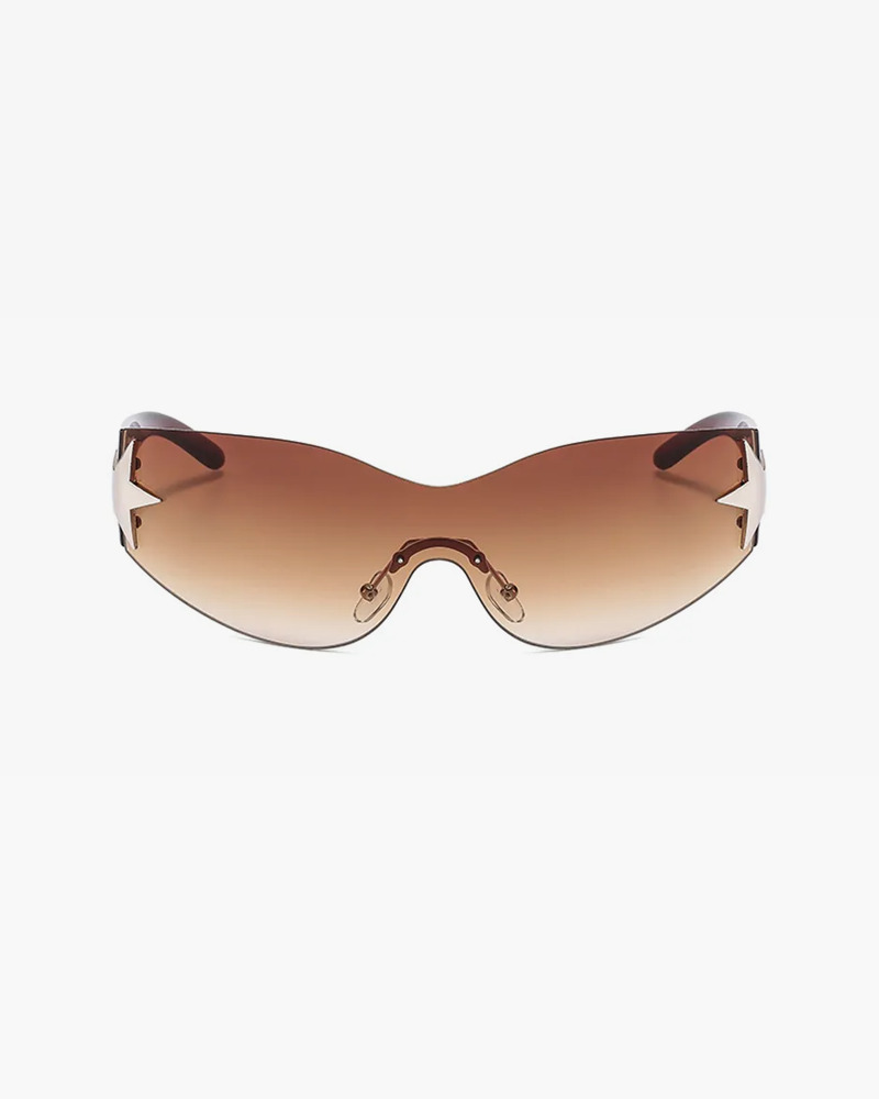 Y2K Rimless Sunglasses - Retro 90s Fashion, Grunge, Y2K Party, and Summer Outfits Accessory