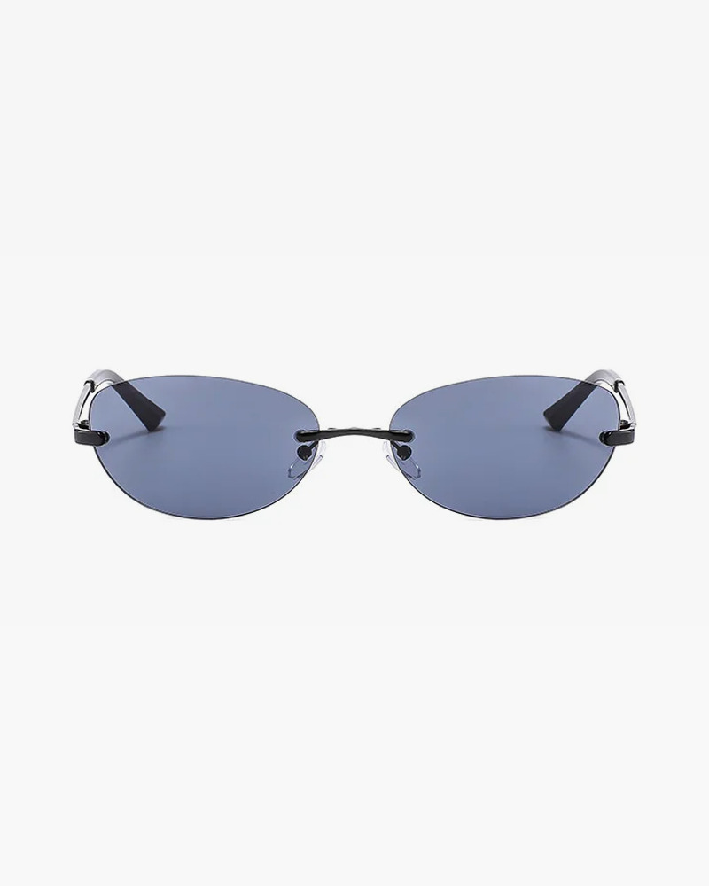 Y2K Rimless Sunglasses - Retro 90s Grunge, Hip Hop, and Pastel Goth Fashion for Women