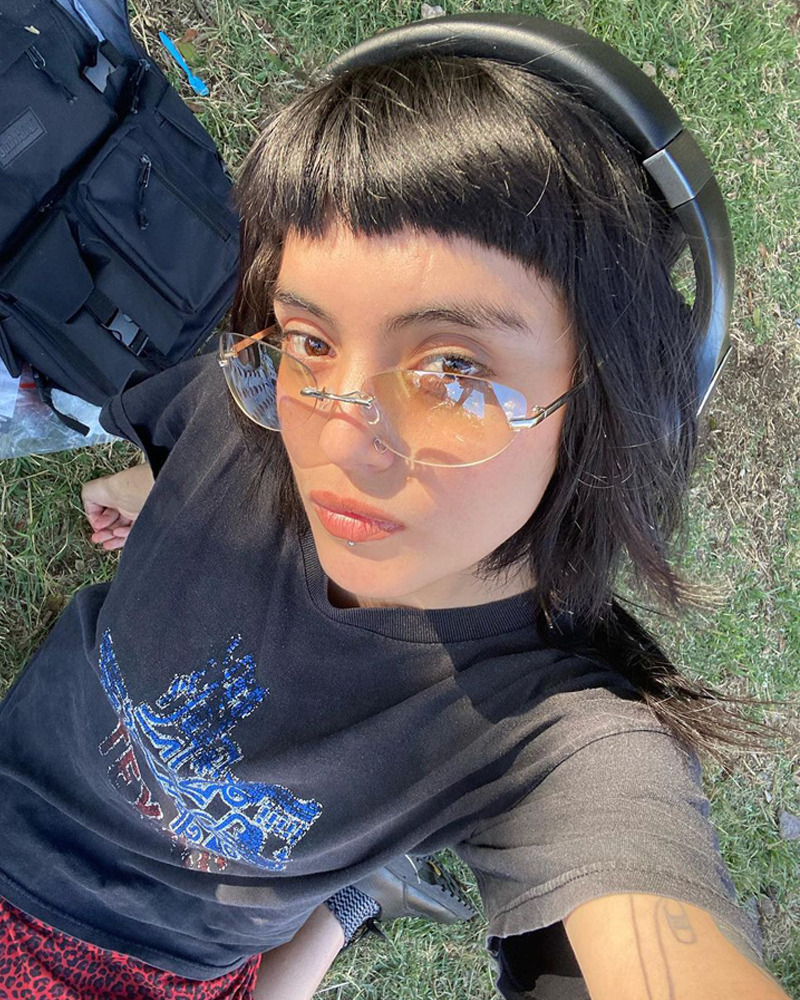 Y2K Rimless Sunglasses - Retro 90s Grunge, Hip Hop, and Pastel Goth Fashion for Women
