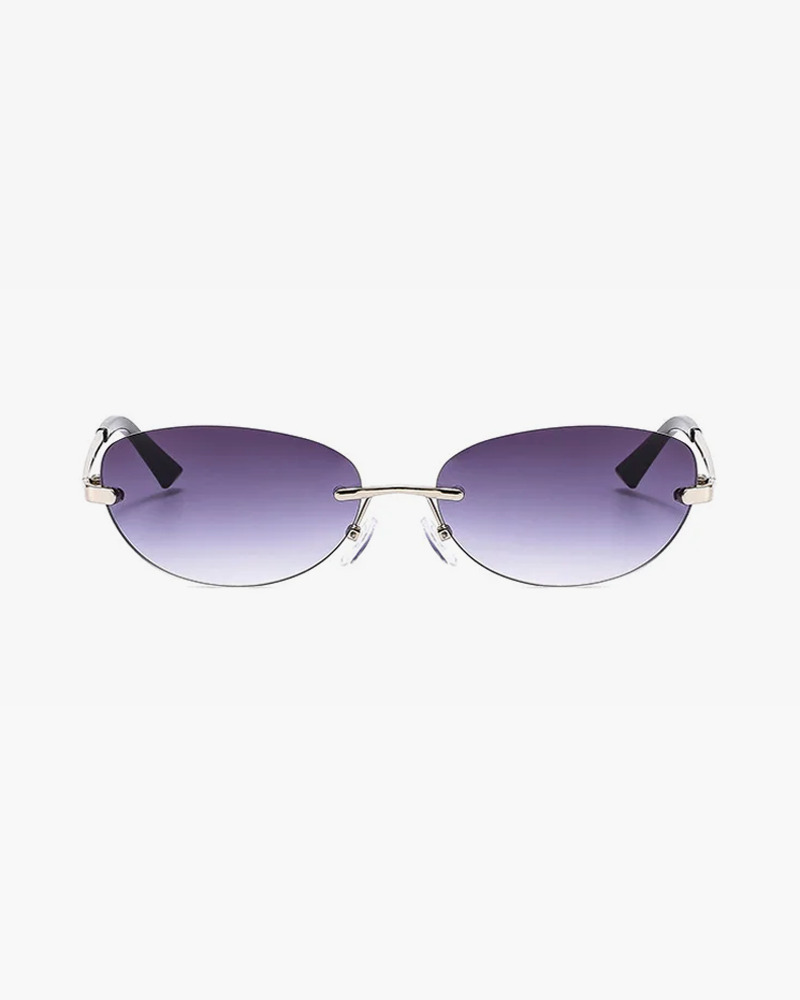 Y2K Rimless Sunglasses - Retro 90s Grunge, Hip Hop, and Pastel Goth Fashion for Women