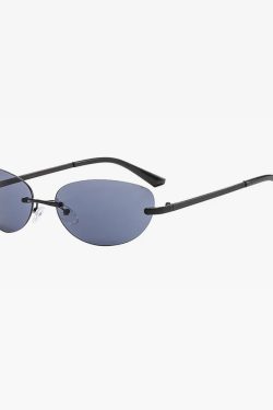 Y2K Rimless Sunglasses - Retro 90s Grunge, Hip Hop, and Pastel Goth Fashion for Women