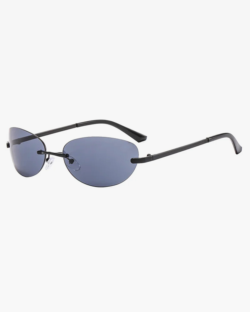 Y2K Rimless Sunglasses - Retro 90s Grunge, Hip Hop, and Pastel Goth Fashion for Women