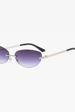 Y2K Rimless Sunglasses - Retro 90s Grunge, Hip Hop, and Pastel Goth Fashion for Women