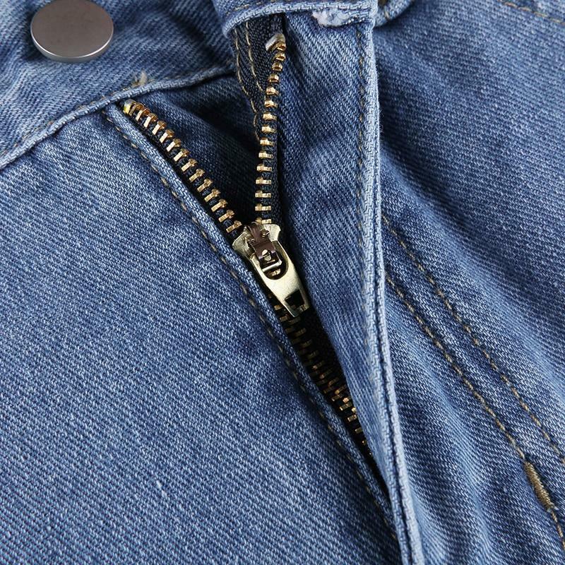 Y2K Ripped Flare Jeans - 90s Grunge, Retro Style, Summer Y2K Outfits, Y2K Fashion Essentials