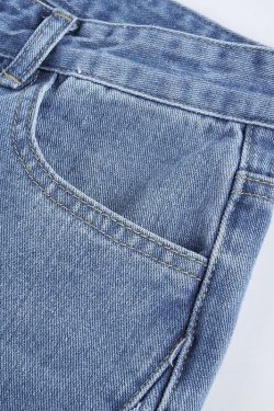 Y2K Ripped Flare Jeans - 90s Grunge, Retro Style, Summer Y2K Outfits, Y2K Fashion Essentials