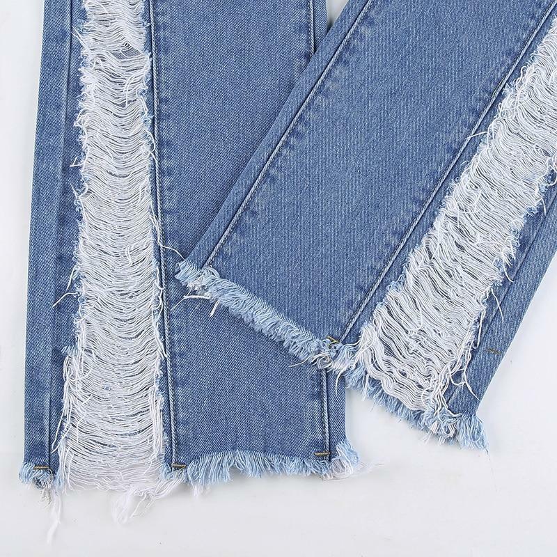 Y2K Ripped Flare Jeans - 90s Grunge, Retro Style, Summer Y2K Outfits, Y2K Fashion Essentials