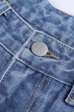 Y2K Ripped Flare Jeans - 90s Grunge, Retro Style, Summer Y2K Outfits, Y2K Fashion Essentials