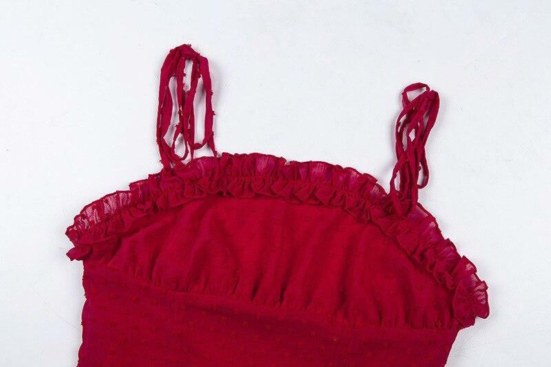 Y2K Ruched Red Mini Dress - 90s Grunge Summer Outfit, Retro Party & Club Fashion