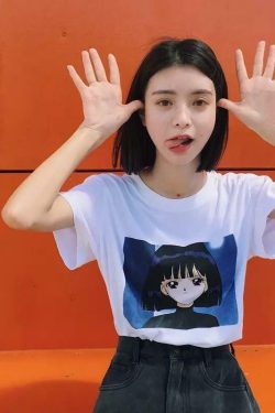 Y2K Sailor Moon Harajuku T-Shirt - 90s Grunge, Retro, Pastel Goth, Y2K Popstar,