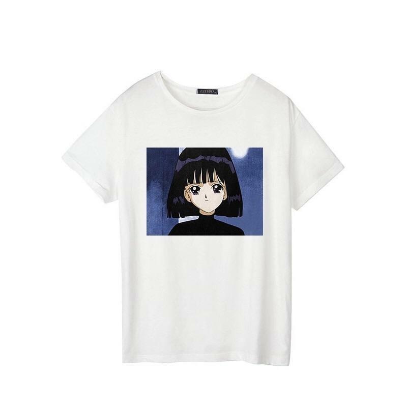 Y2K Sailor Moon Harajuku T-Shirt - 90s Grunge, Retro, Pastel Goth, Y2K Popstar,