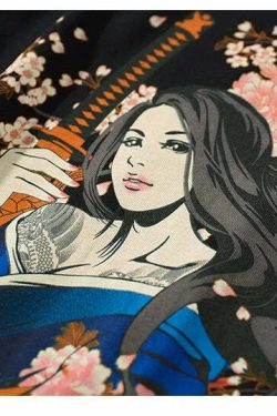 Y2K Sakura Samurai Tee - Retro 90s Grunge, Pastel Goth, and Summer Y2K Fashion