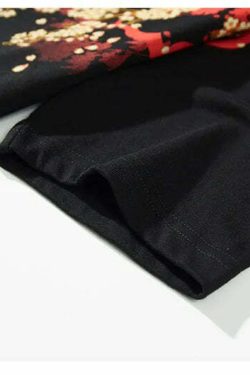 Y2K Sakura Samurai Tee - Retro 90s Grunge, Pastel Goth, and Summer Y2K Fashion