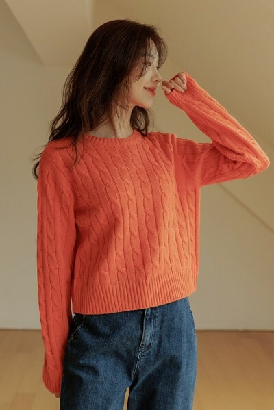 Y2K Semi Crop Cable Knit Top - Retro 90s Grunge, Pastel Goth, Summer Y2K Outfits, Baby Tees