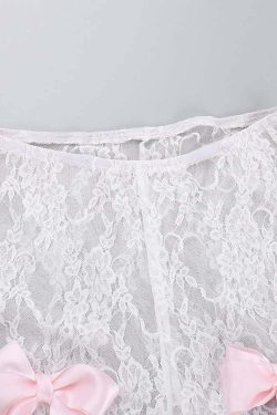 Y2K Sheer Lace Flare Pants - Retro 90s Grunge, Summer Outfits, Party & Club Fashion