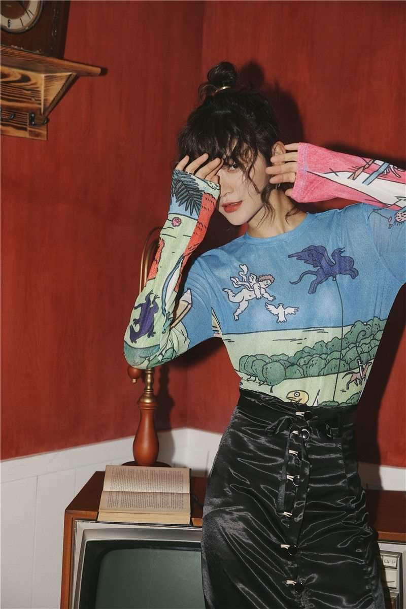 Y2K Sheer Mesh Shirt - 90s Grunge, Retro Summer, Y2K Party, Club